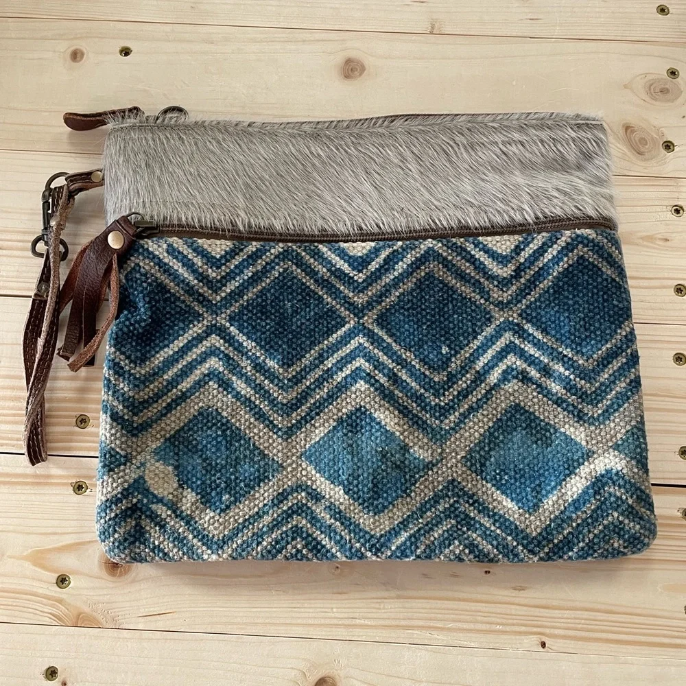 Myra Bag Leather Clutch Purse‎
